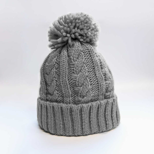 Grey No-Wool Woolly Beanie