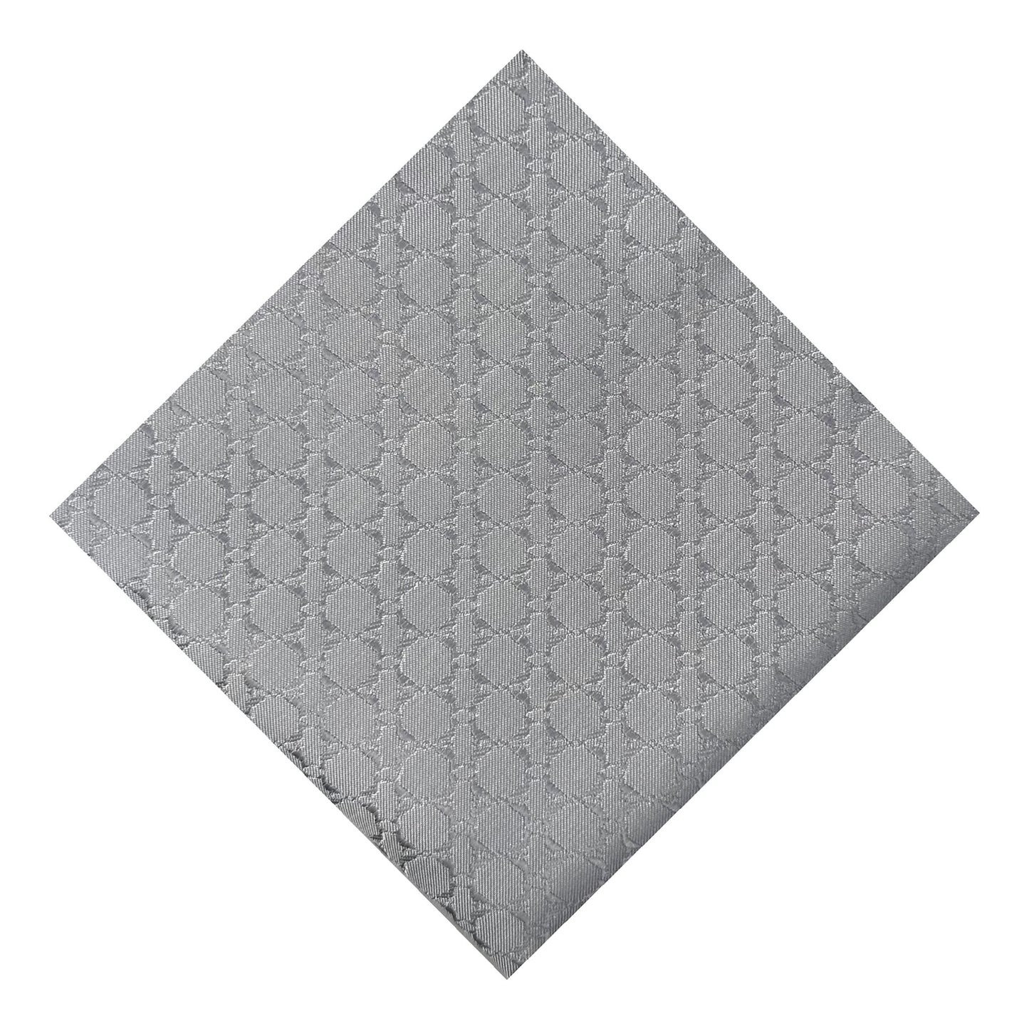 Grey Textured Pocket Square