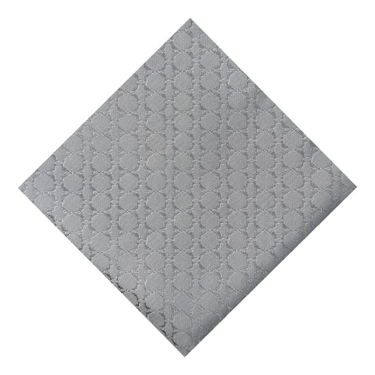 Grey Textured Pocket Square