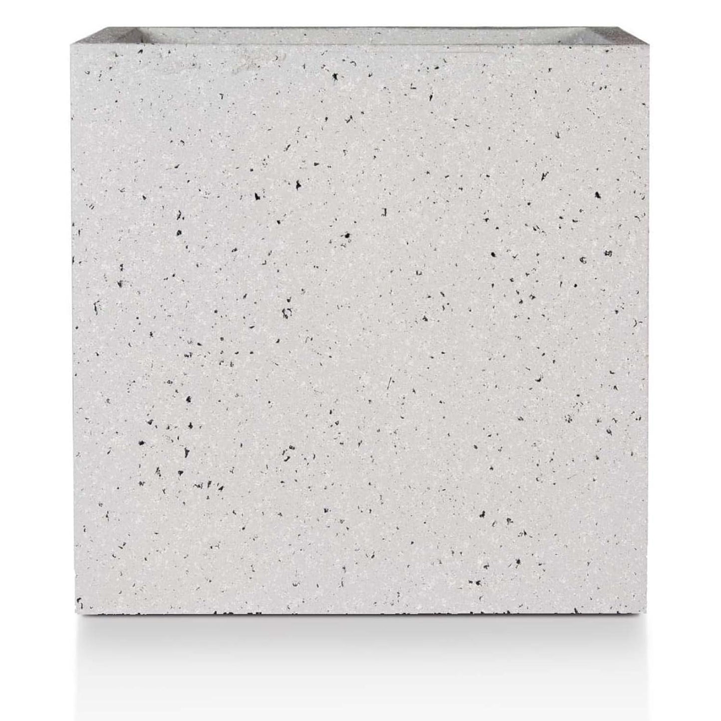 IDEALIST Lite Contemporary Flower Box Square Garden Planter, Light Concrete Outdoor Large Plant Pot H50 L50 W50 cm, 126L