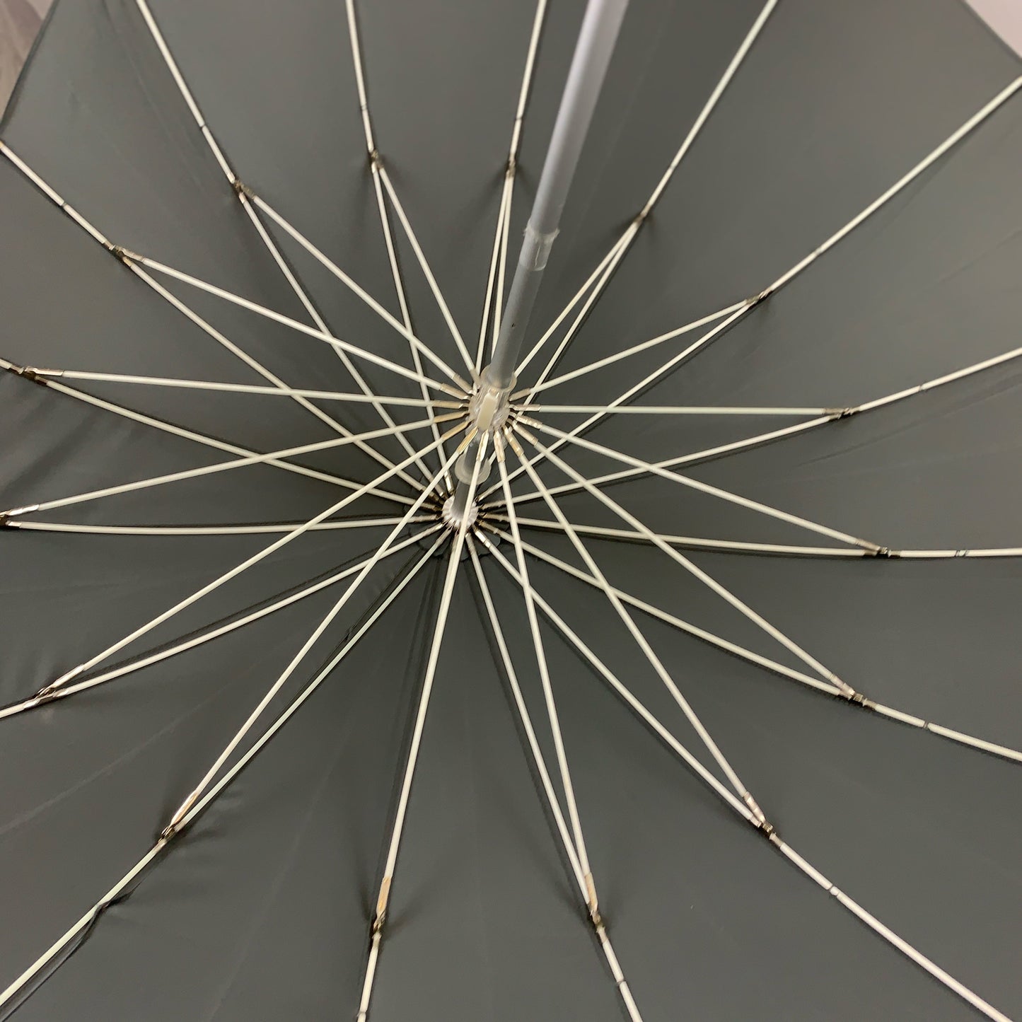 Boutique Heart Umbrella Grey