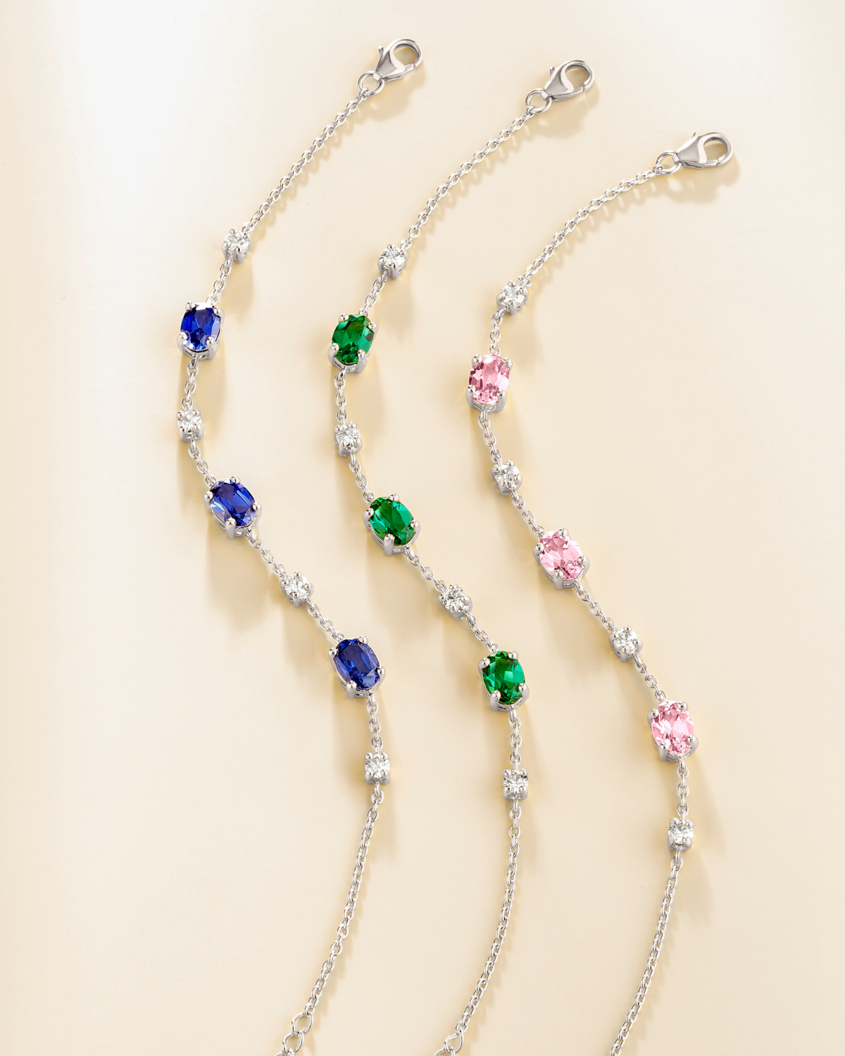 Emerald Bracelet in Sterling Silver
