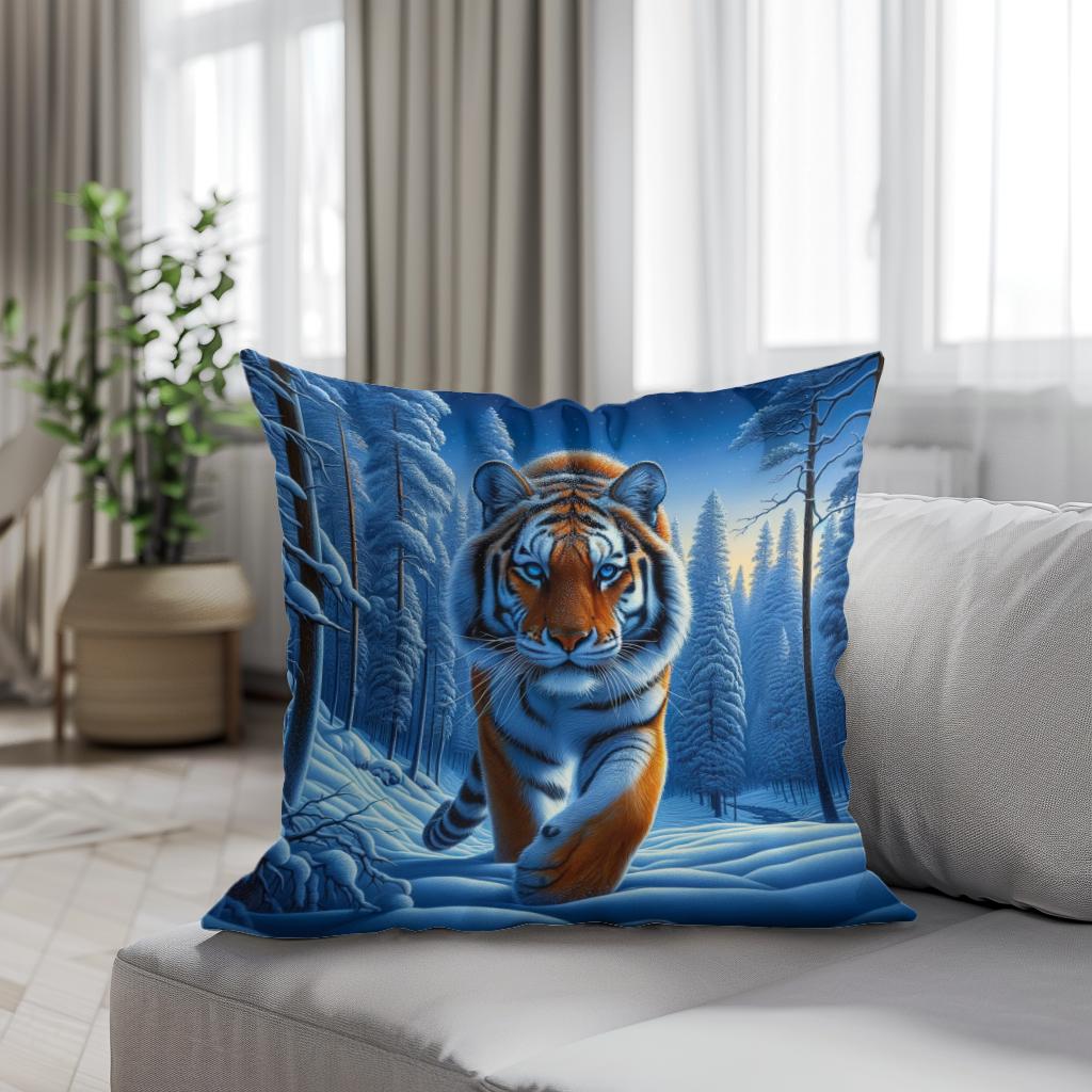Siberian Solitude Cotton Cushion