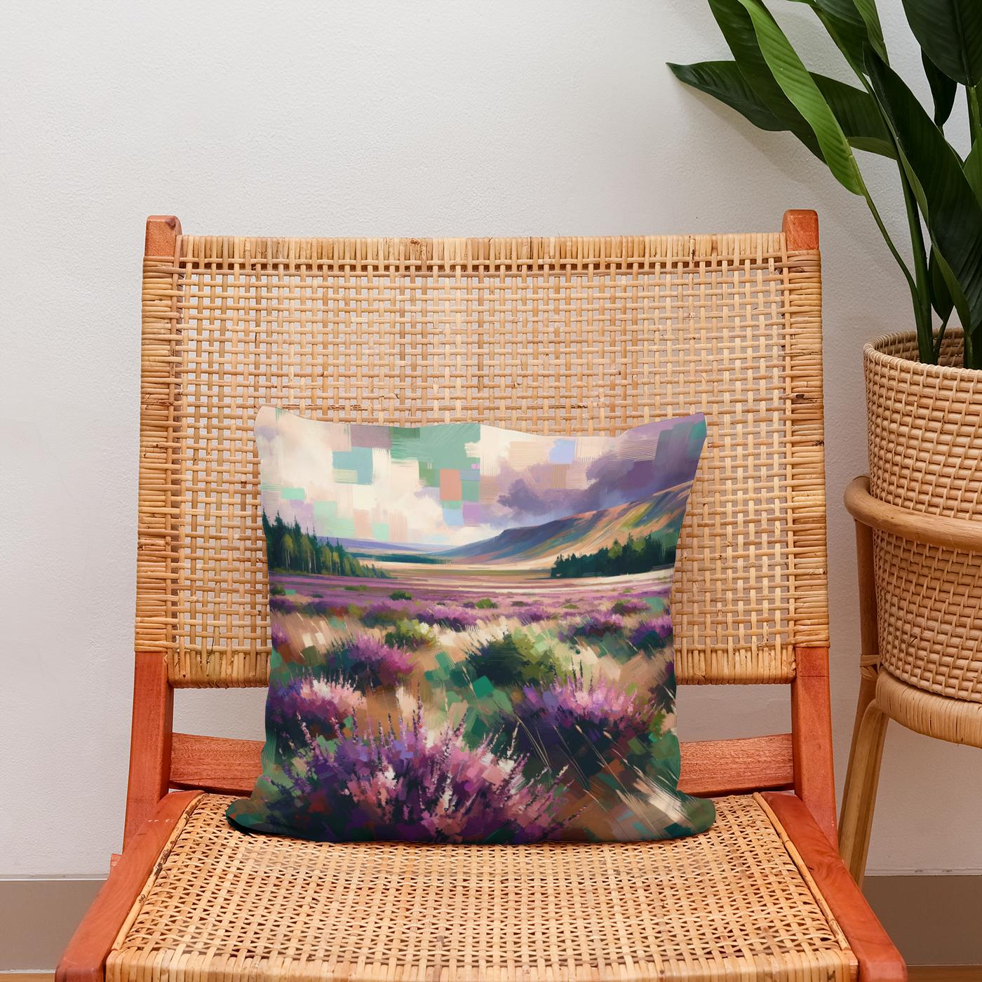 Dundee Heather Fields Majesty Cotton Cushion
