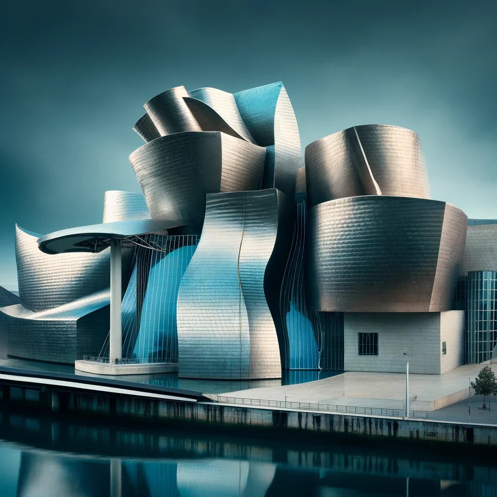 Guggenheim Bilbao Reflection Canvas