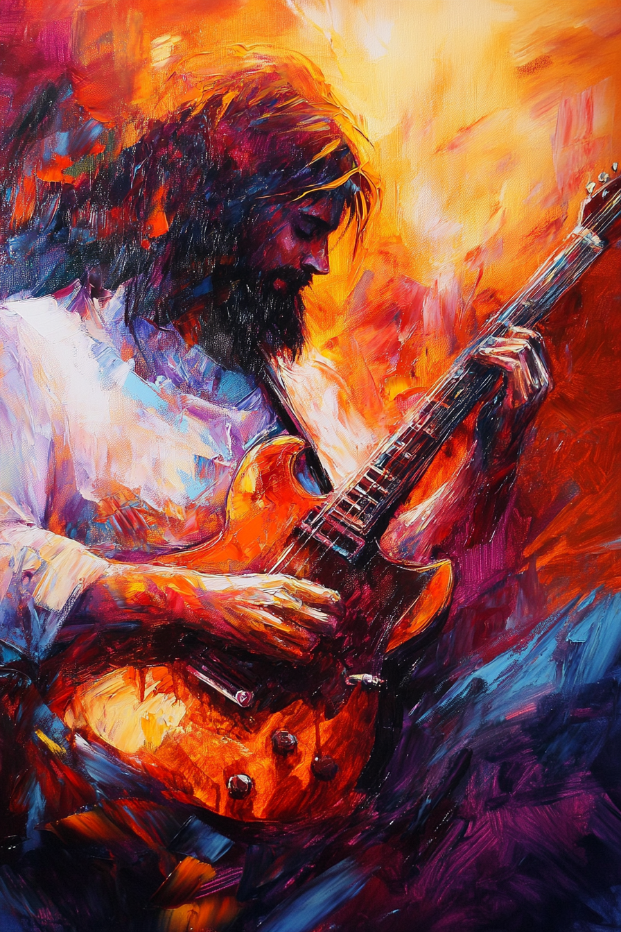 Guitarist's Passion Canvas