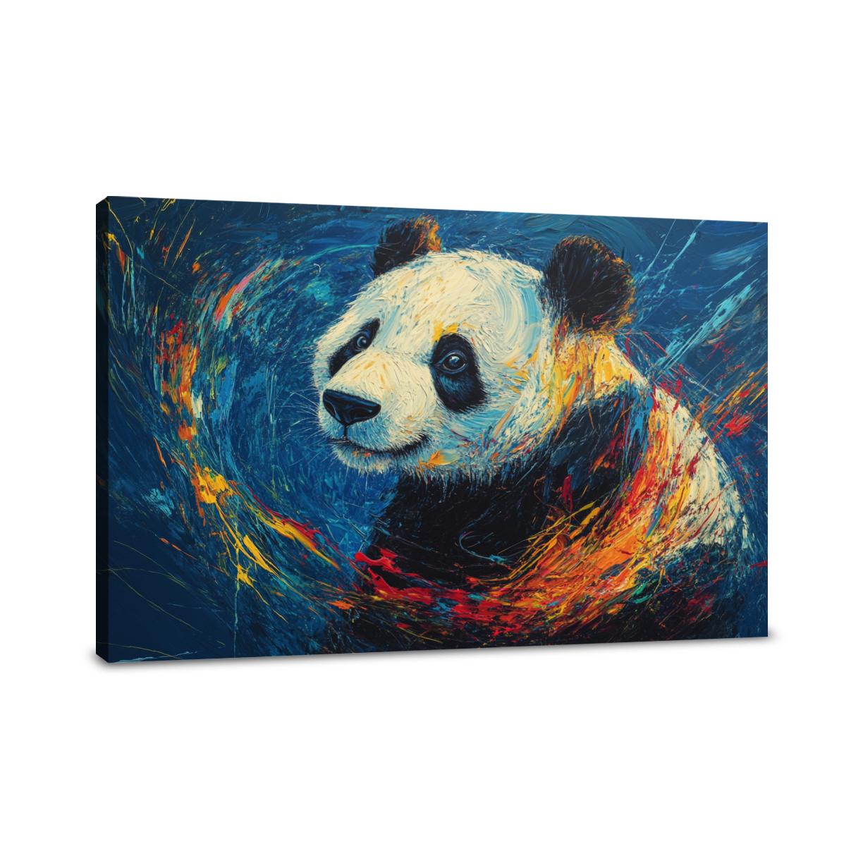 Vivid Panda Canvas