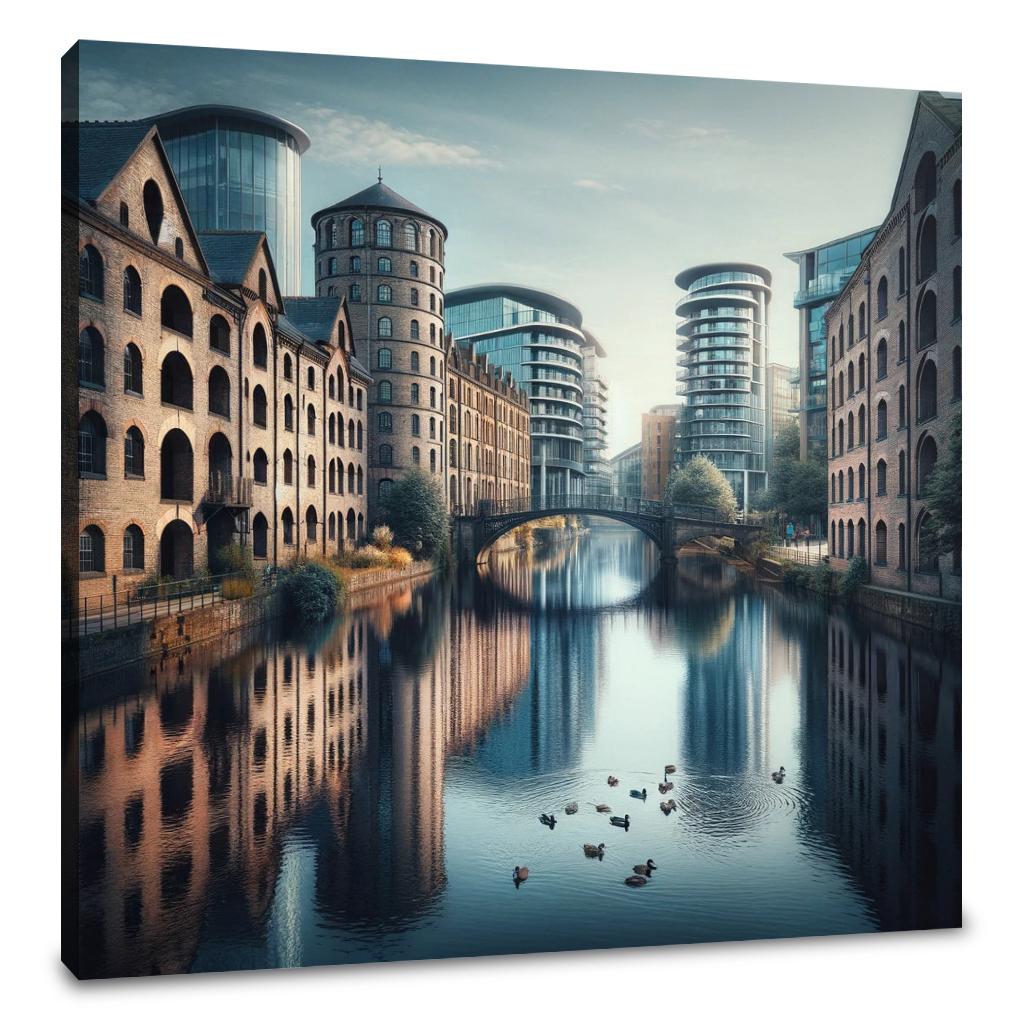 Manchester Castlefield Calm Canvas