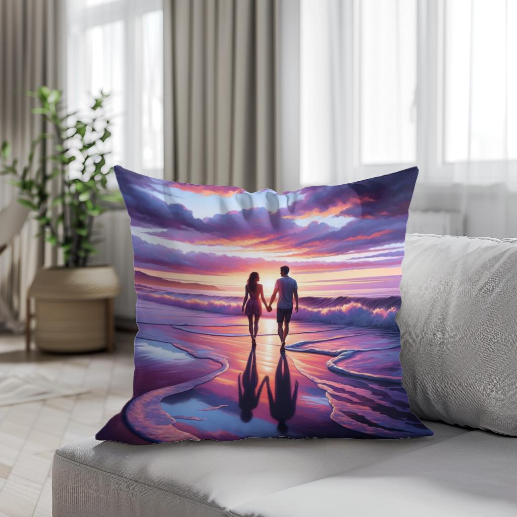 Seaside Embrace Cotton Cushion