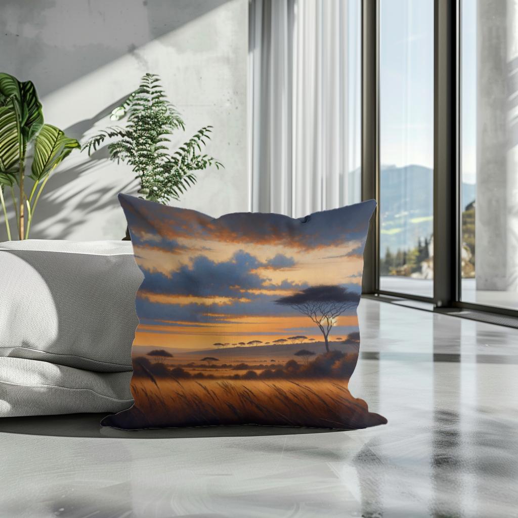 Twilight Savannah Cotton Cushion