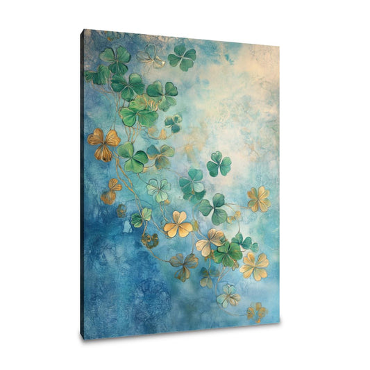 Illuminated Clover Canvas