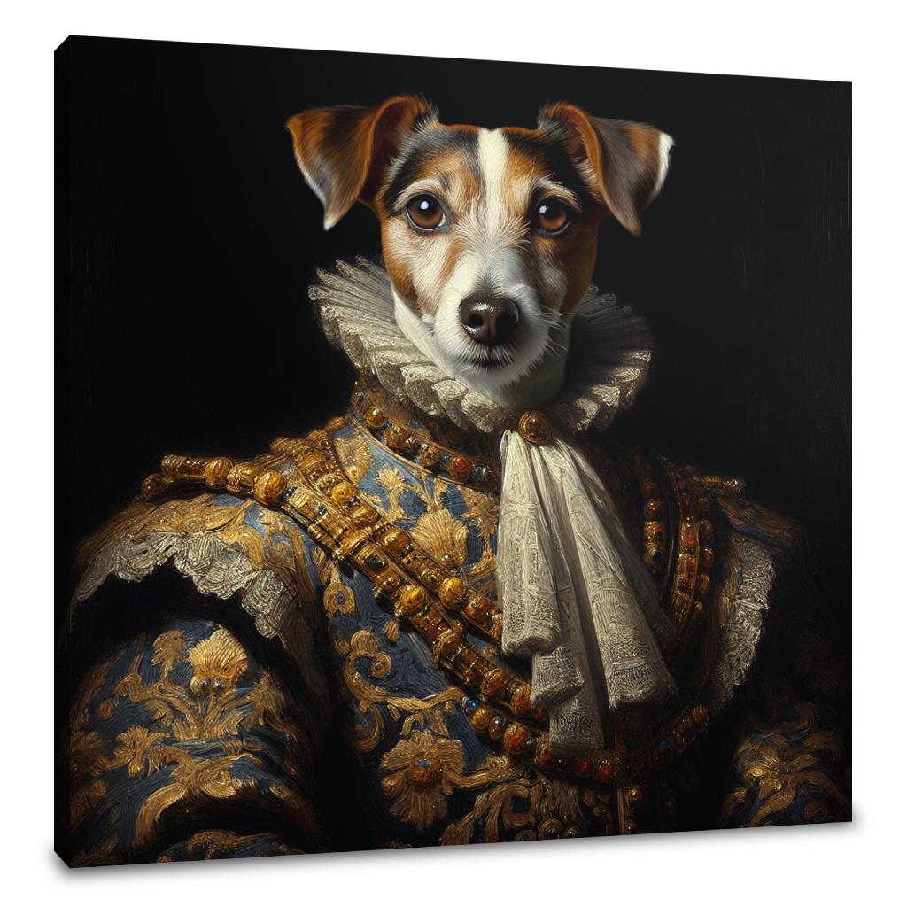 Regal Terrier Royalty Canvas