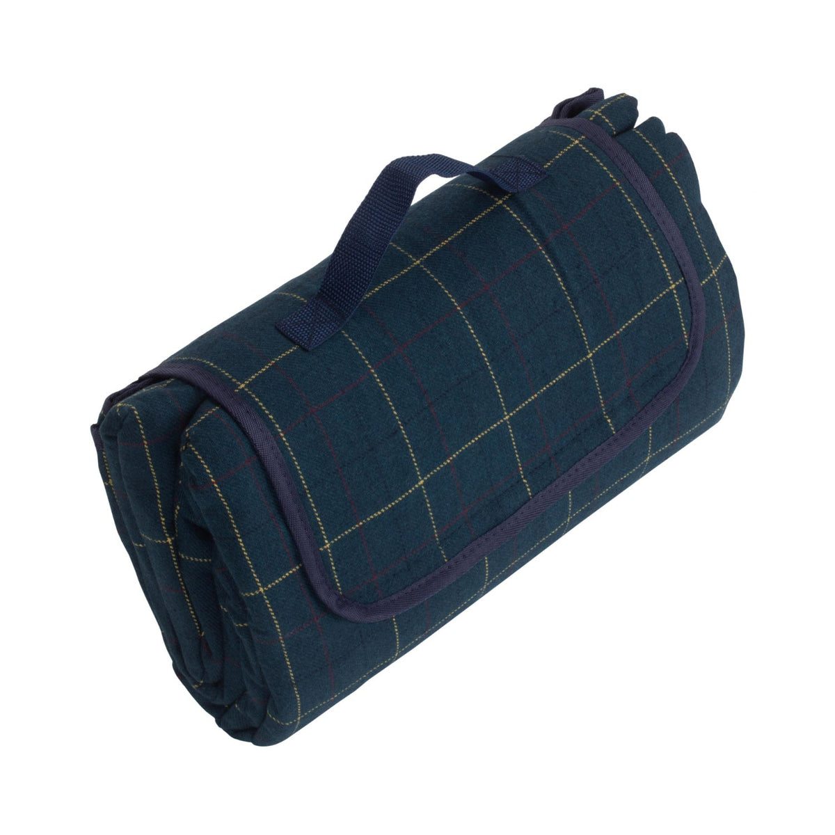 Luxury Blue Tweed Picnic Blanket