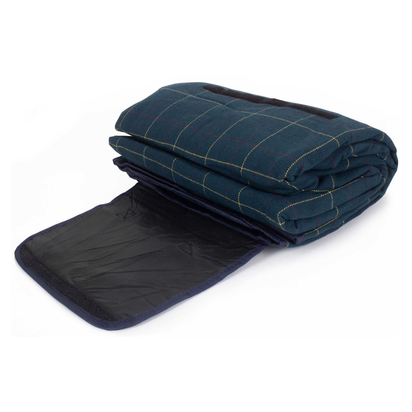 Luxury Blue Tweed Picnic Blanket