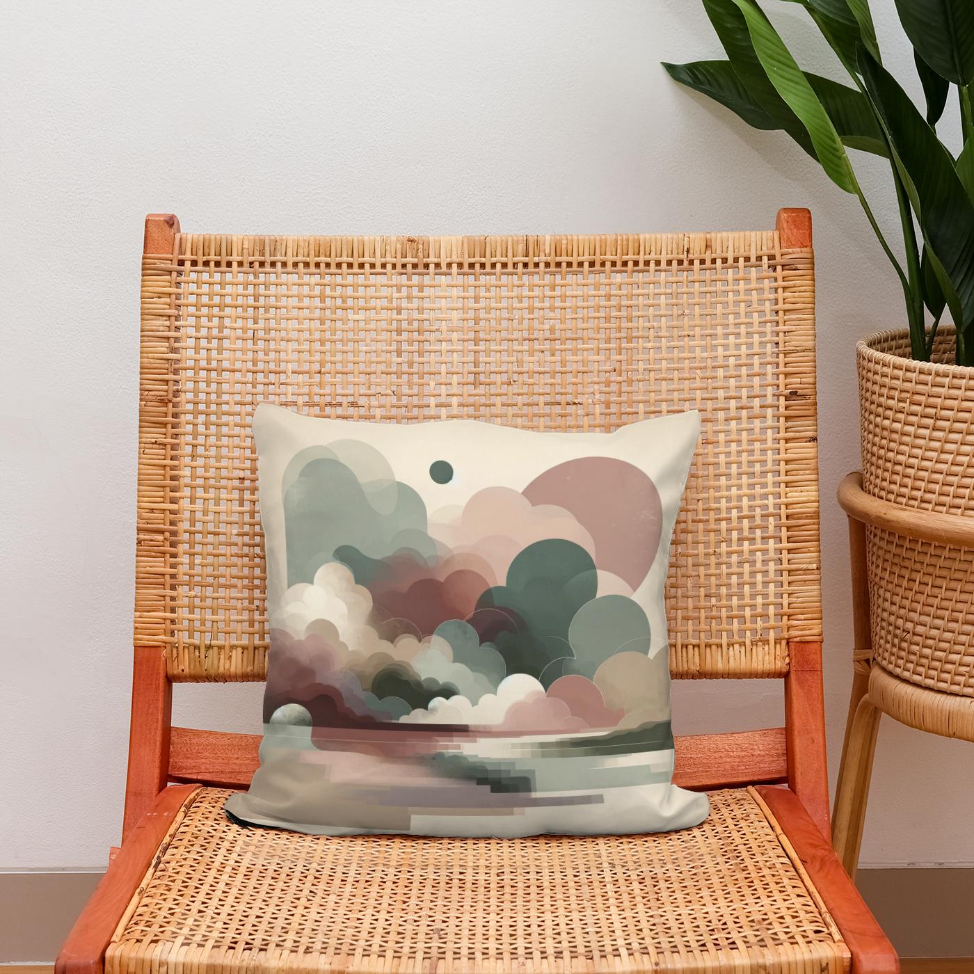 Serene Echoes Cotton Cushion
