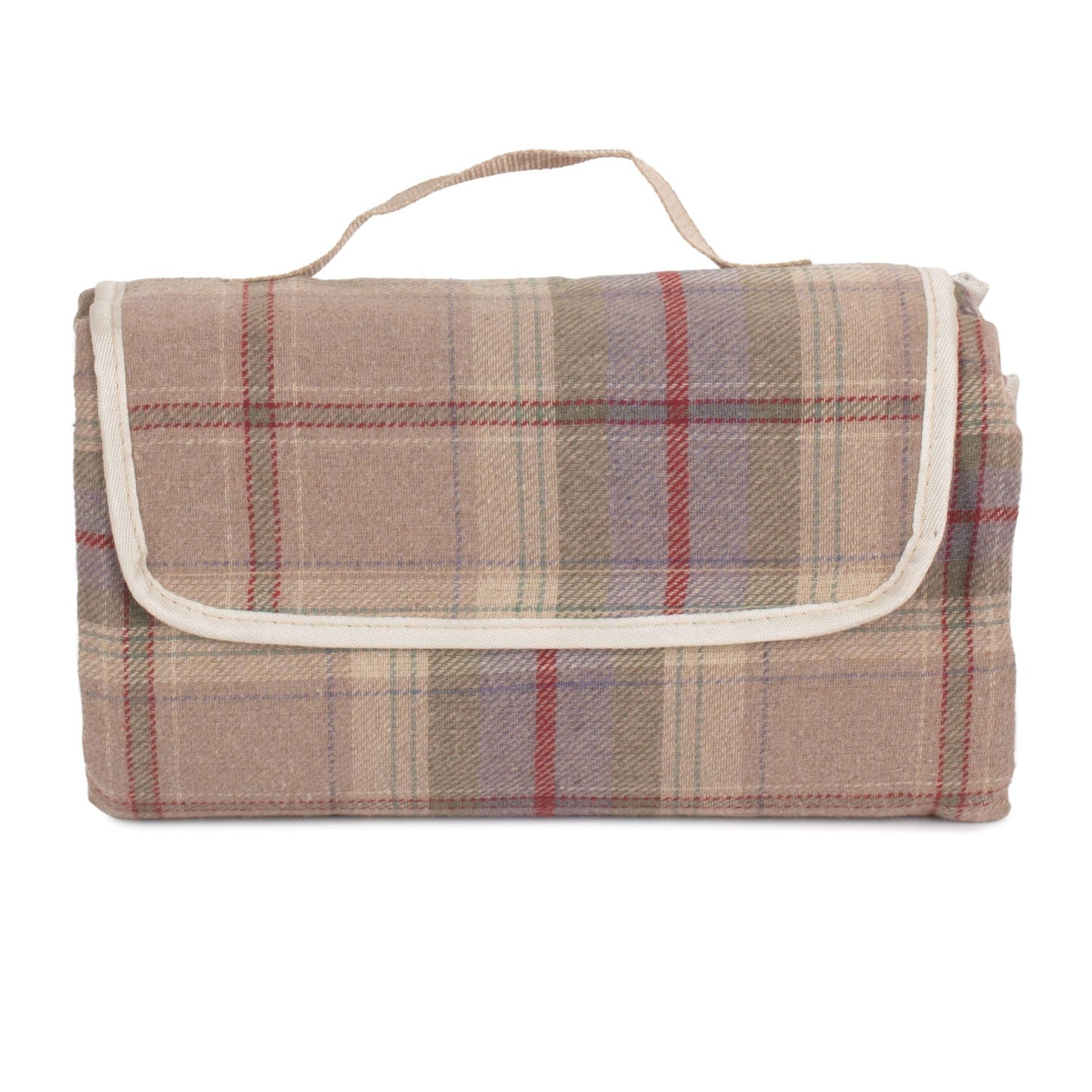 Lavender Tartan Waterprrof Picnic Blanket Rug