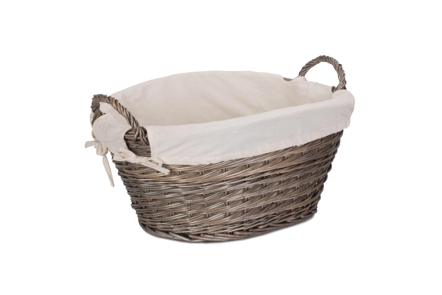 Wash Basket with White Lining - Small