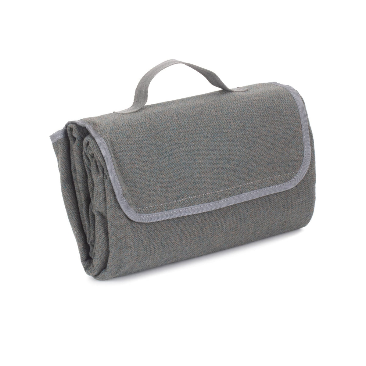 Grey Tweed Waterproof Picnic Blanket