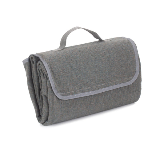 Grey Tweed Waterproof Picnic Blanket