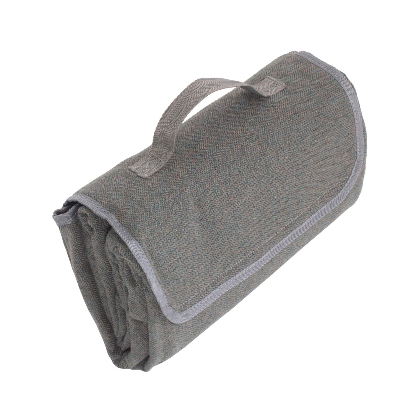 Grey Tweed Waterproof Picnic Blanket
