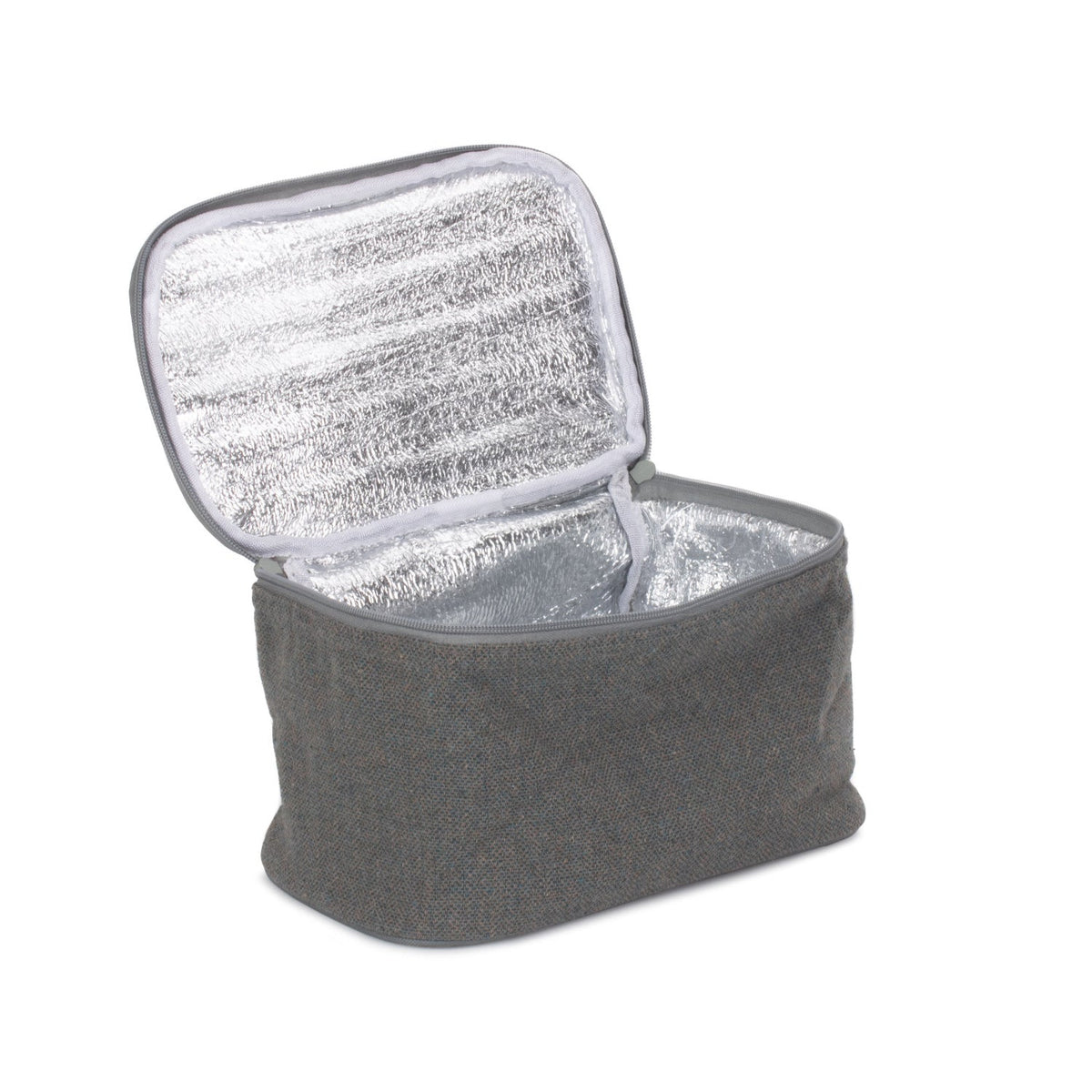 Grey Tweed Insulated Lunch and Picnic Cooler Bag