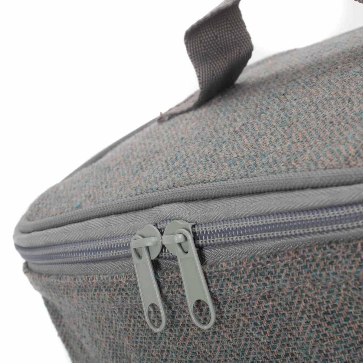 Grey Tweed Insulated Lunch and Picnic Cooler Bag