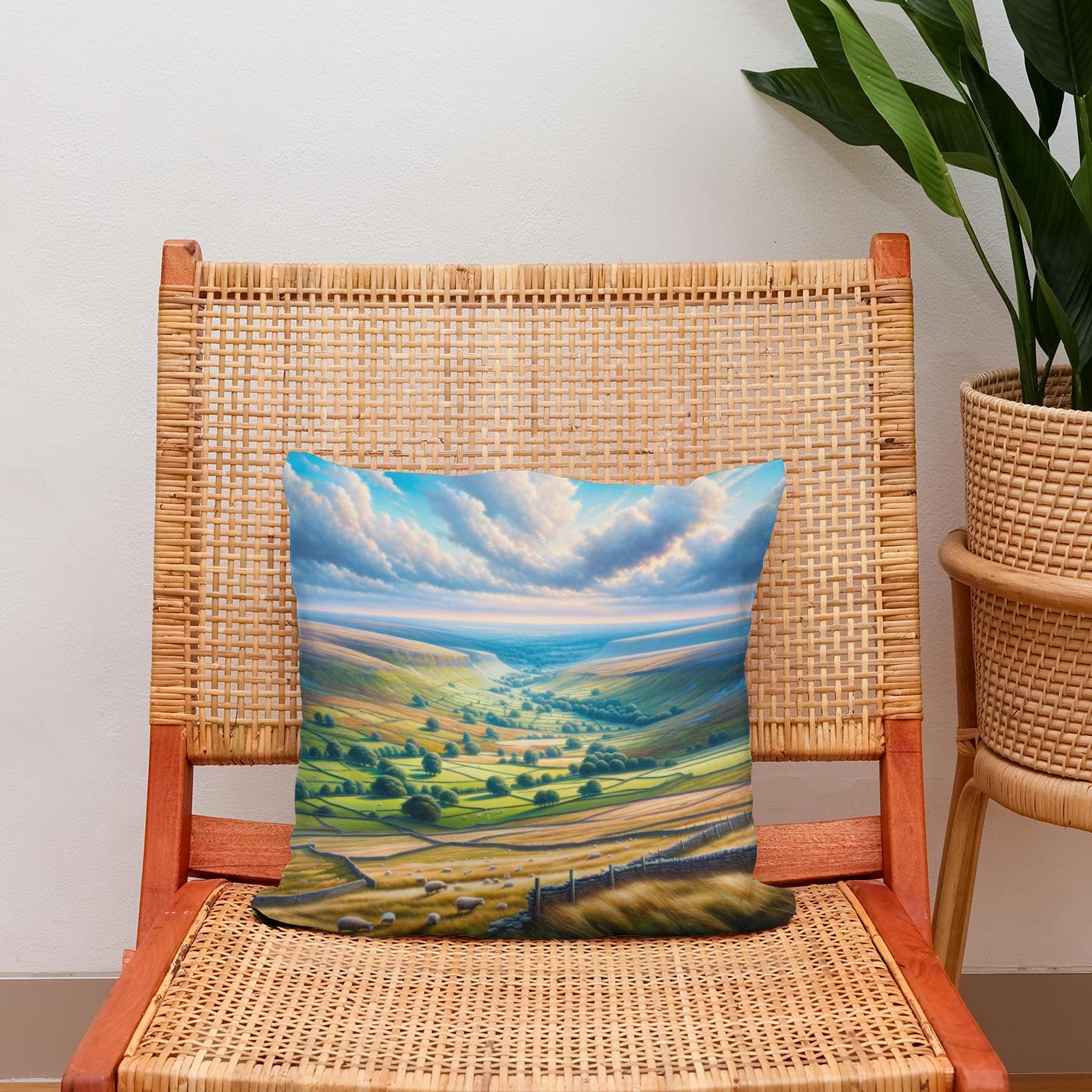 Yorkshire Dales Vista Cotton Cushion