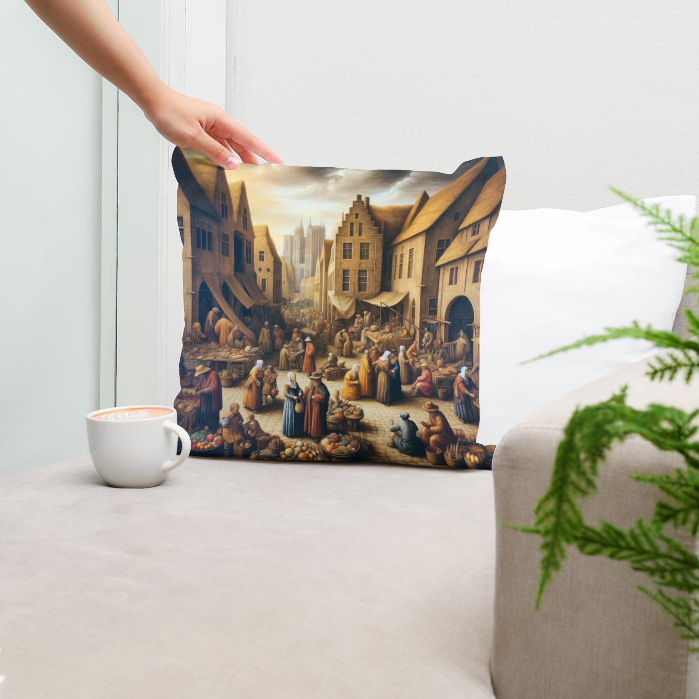 Market Day Cotton Cushion