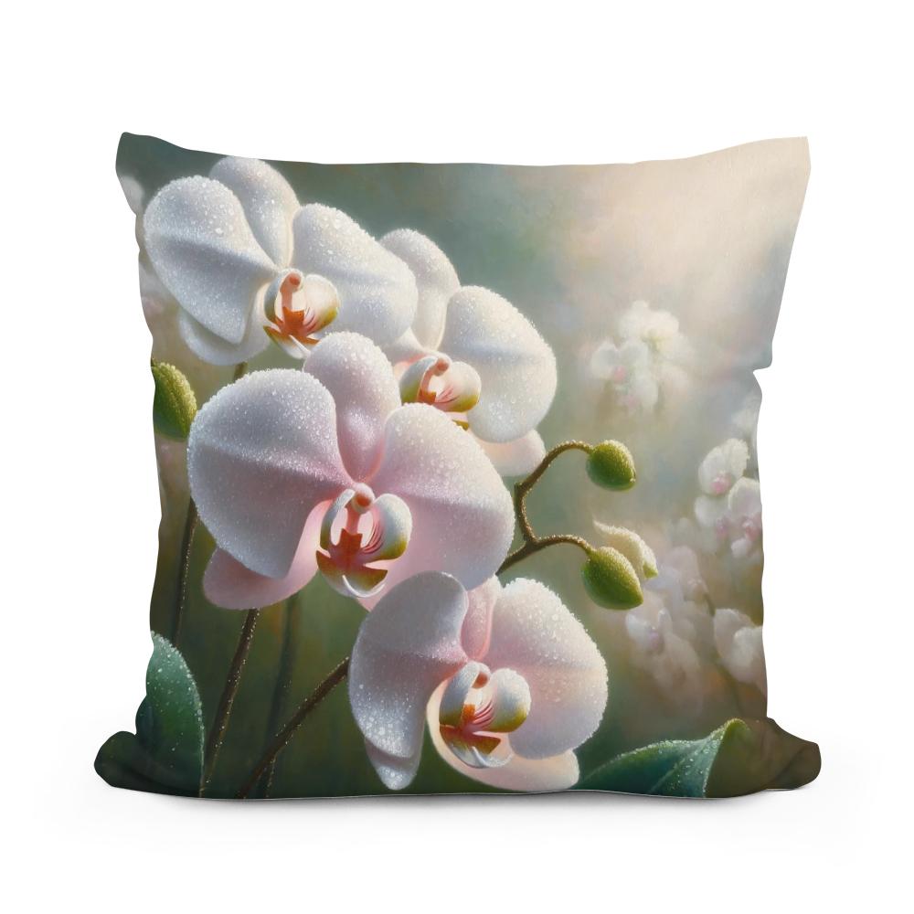 Orchid Whisper Cotton Cushion