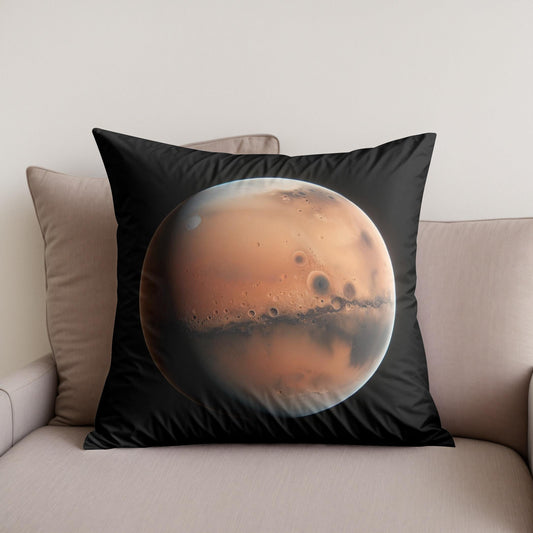 Mars' Nocturnal Mystery Cotton Cushion