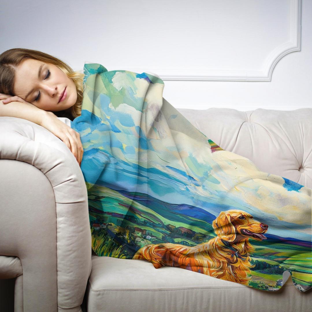 Golden Retriever's Paradise Blanket