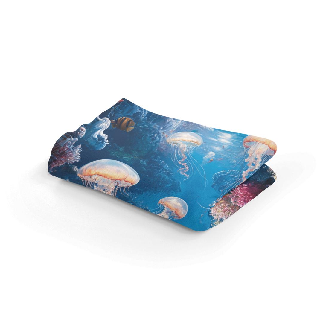 Enigmatic Ocean Symphony Blanket