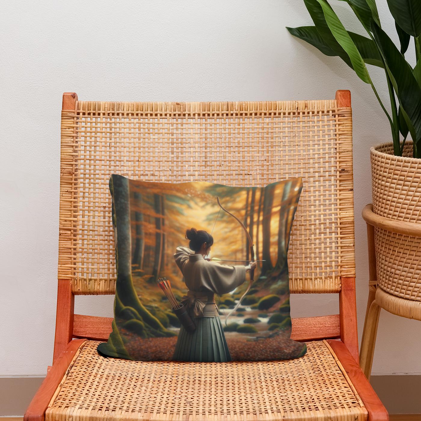 Kyudo Autumn Focus Cotton Cushion