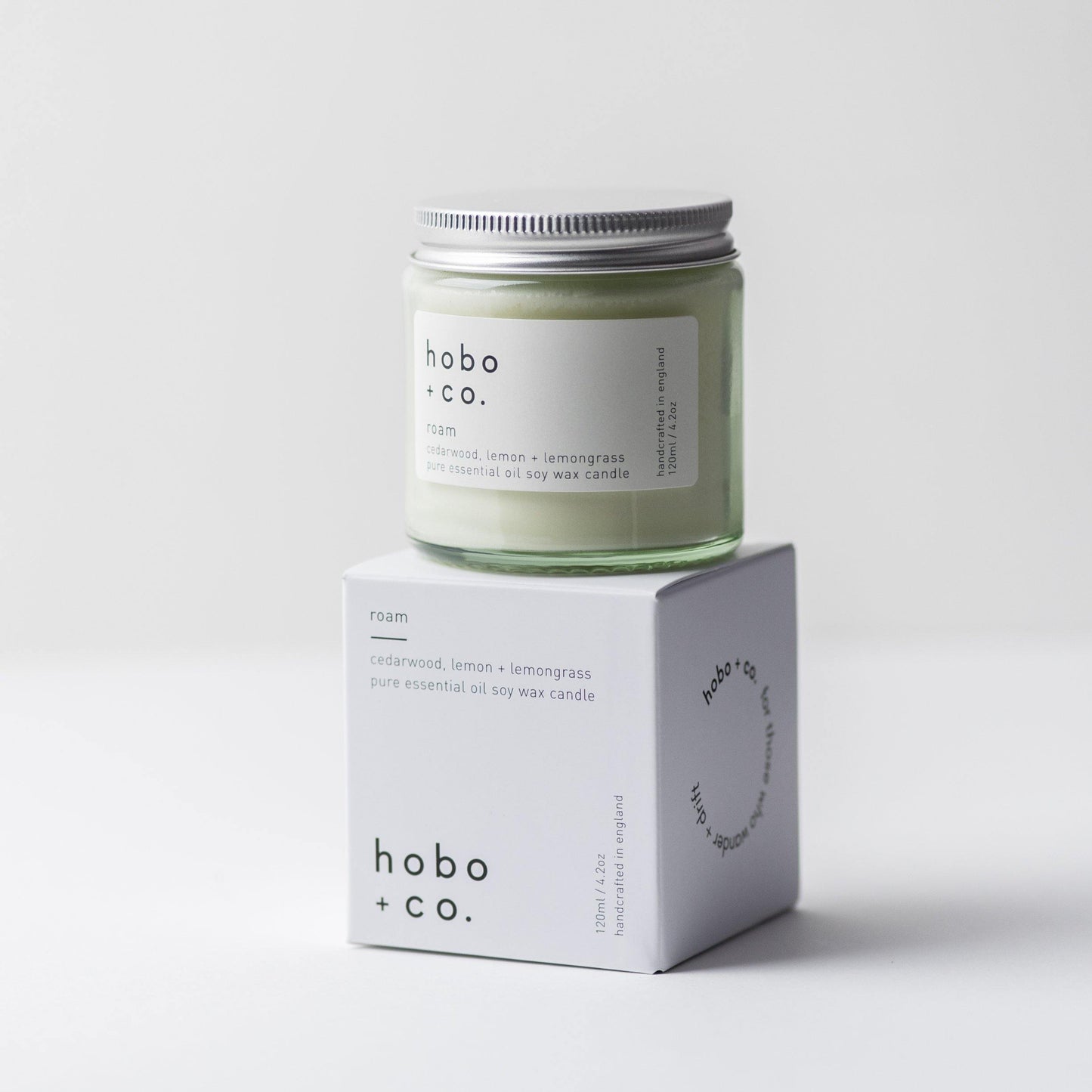 Roam Small Aromatherapy Essential Oil Scented Soy Candle