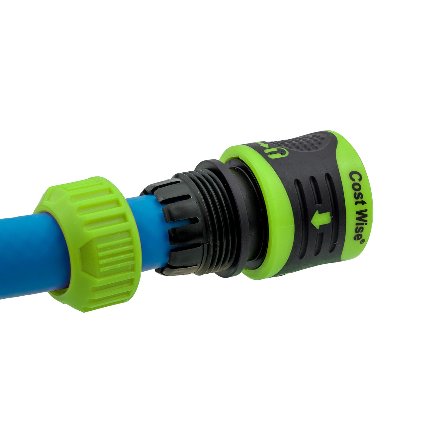 Premium Garden Hose Yellow with Green Lock Connectors