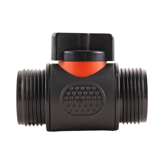 In Line Soft Touch Valve 3/4" BSPM Black