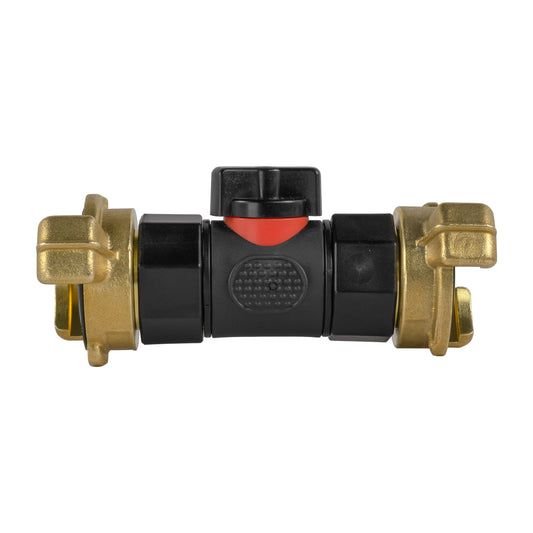 In-Line BSPF Valve with 2 x Geka Type Connectors