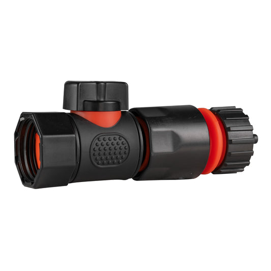 3/4" BSPF Thread Quick Connect Valve with Hose Connector 4mm Barb