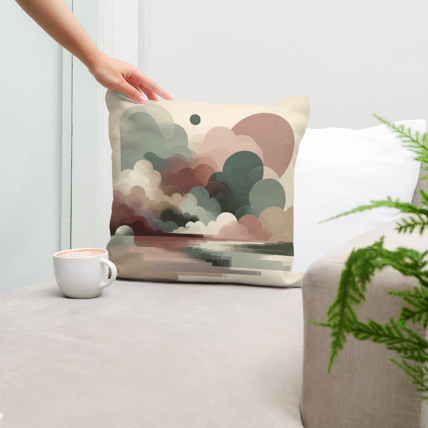 Serene Echoes Cotton Cushion
