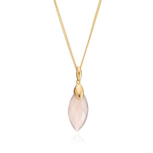 Hera Classic Necklace Pink Chalcedony