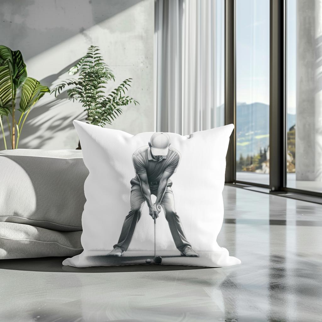 Focused Stance Cotton Cushion