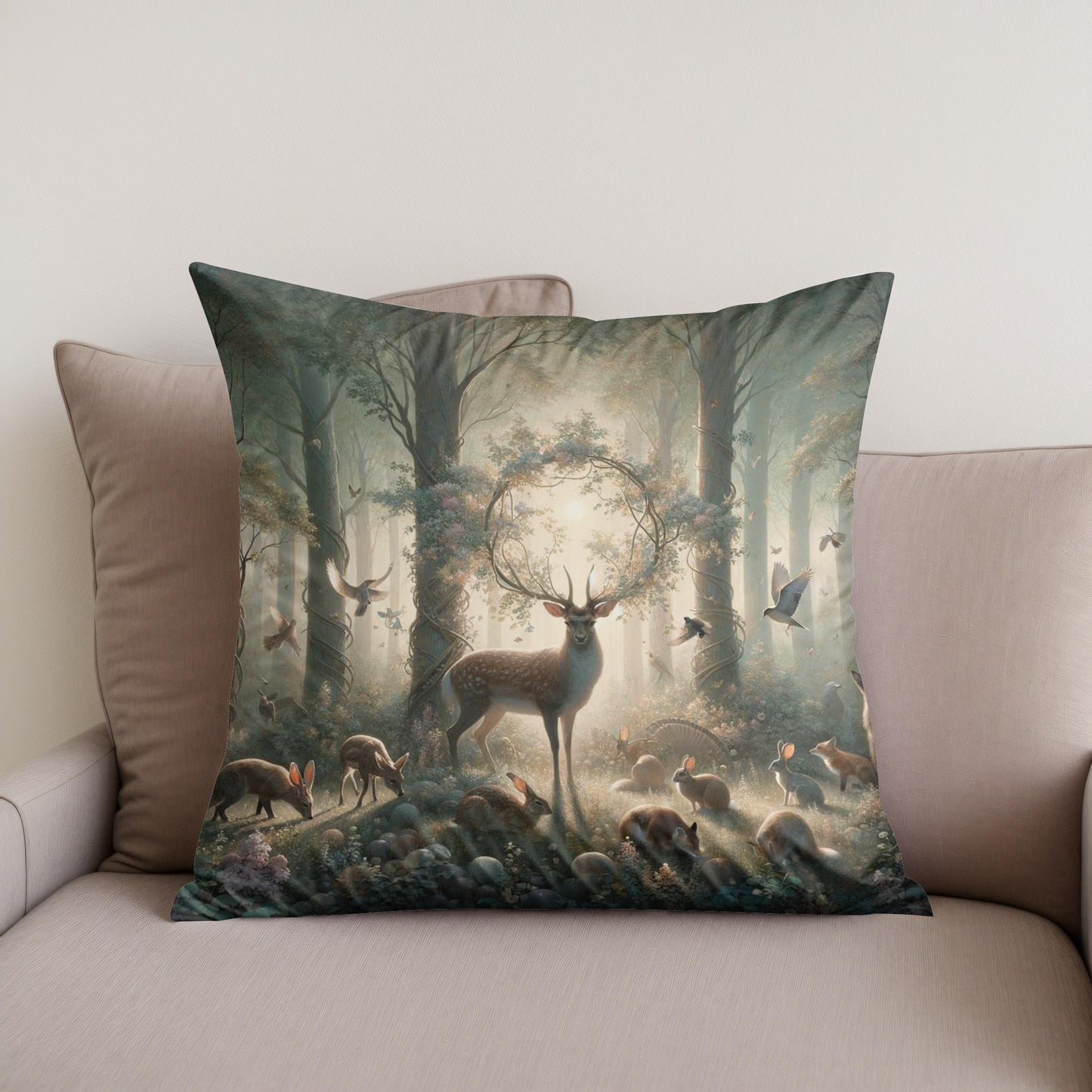 Enchanted Nature Cotton Cushion