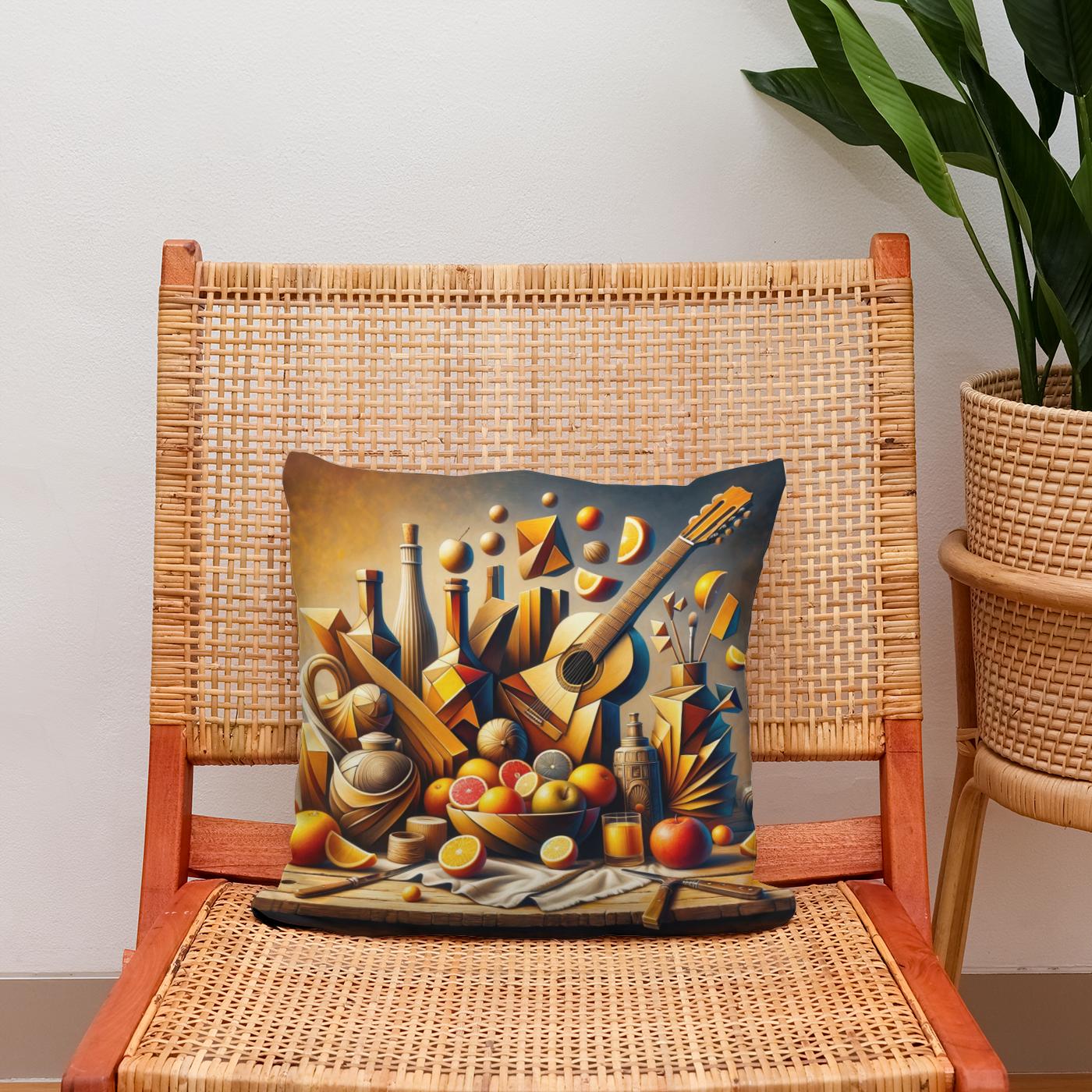 Abstract Still Life Cotton Cushion