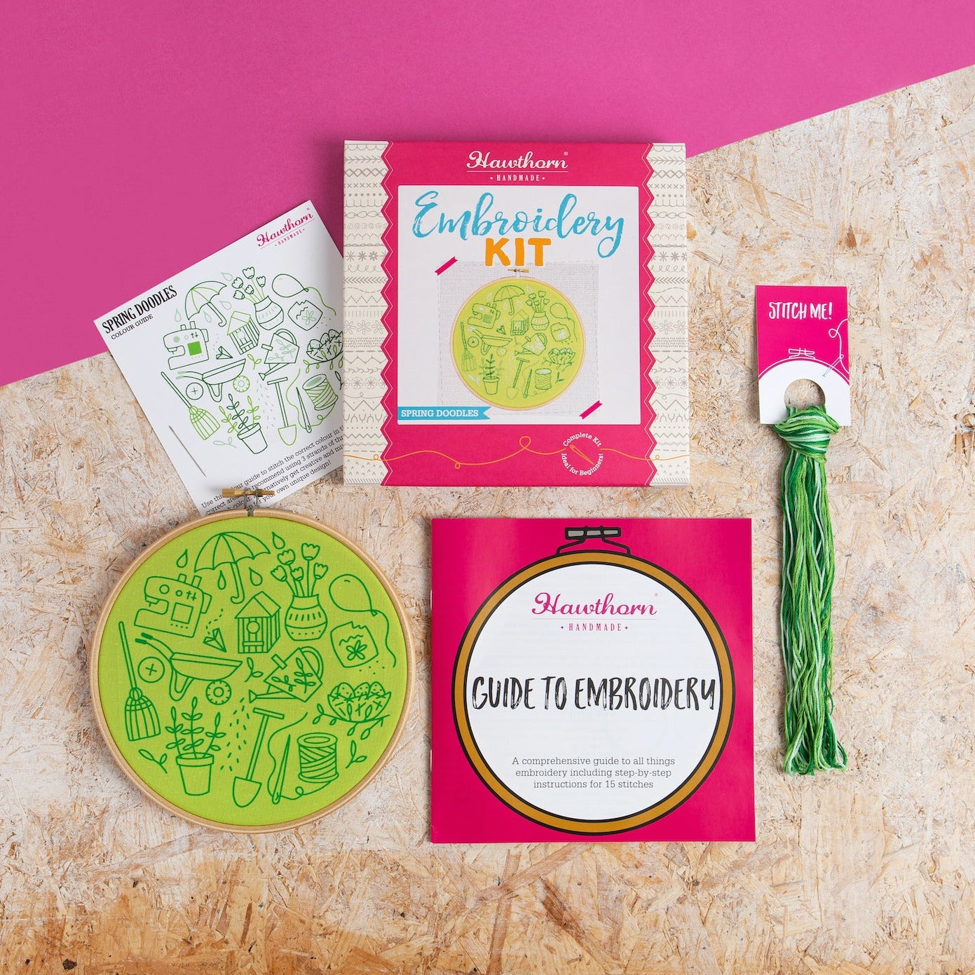 'Awesome Otters' Animal Embroidery Kit for Beginners