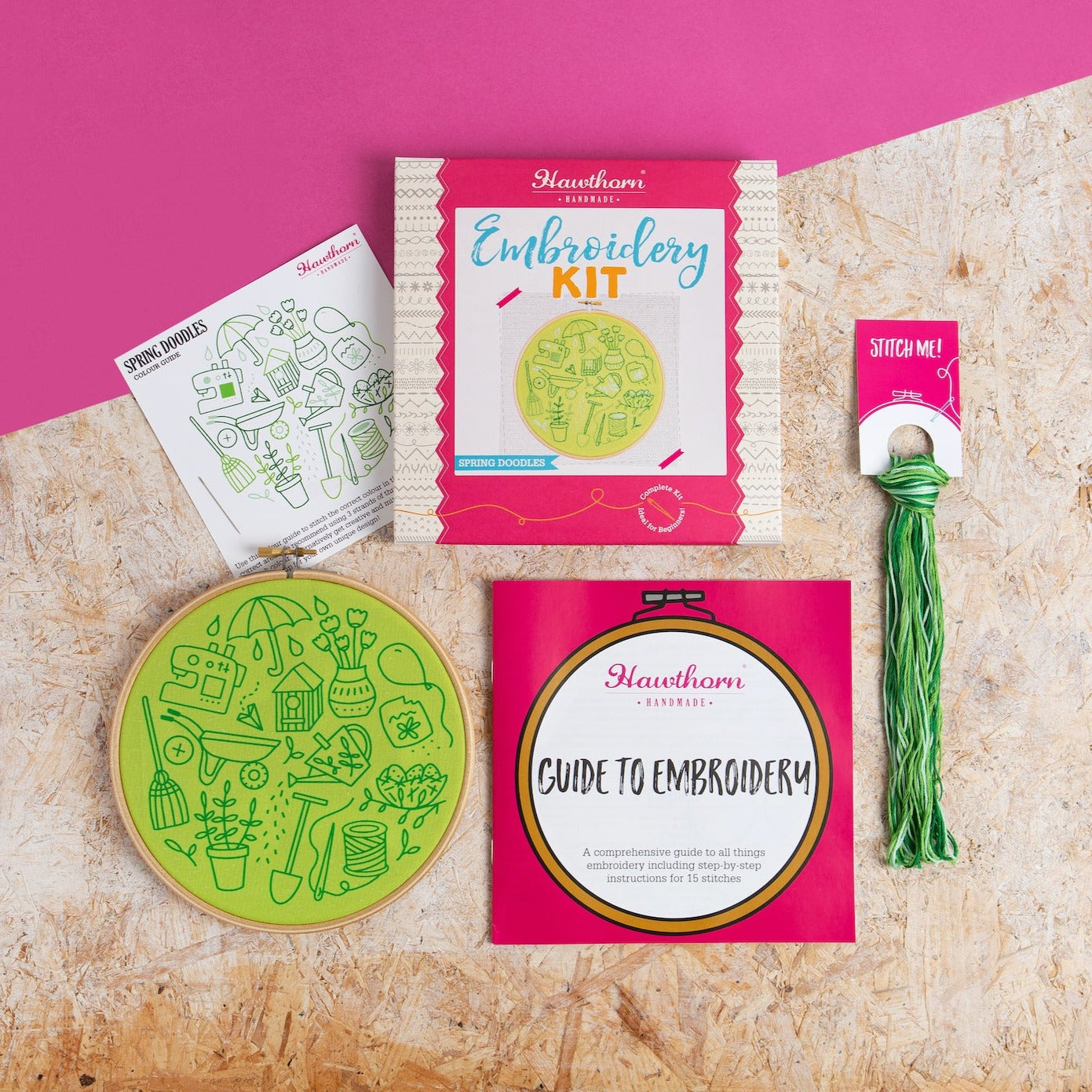 'Scurrying Squirrels' Animal Embroidery Kit for Beginners