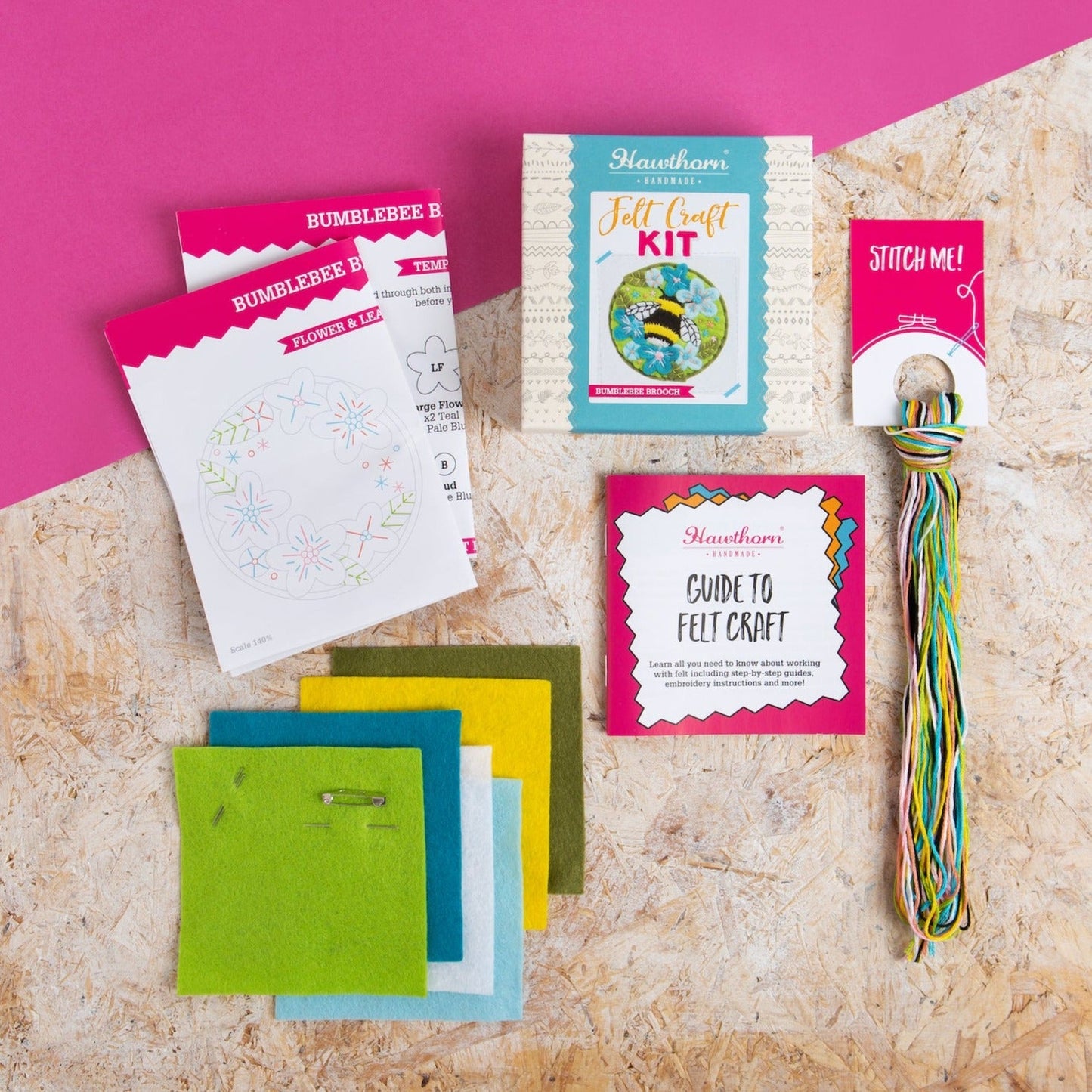 Deer Felt Craft Brooch Kit for Beginners