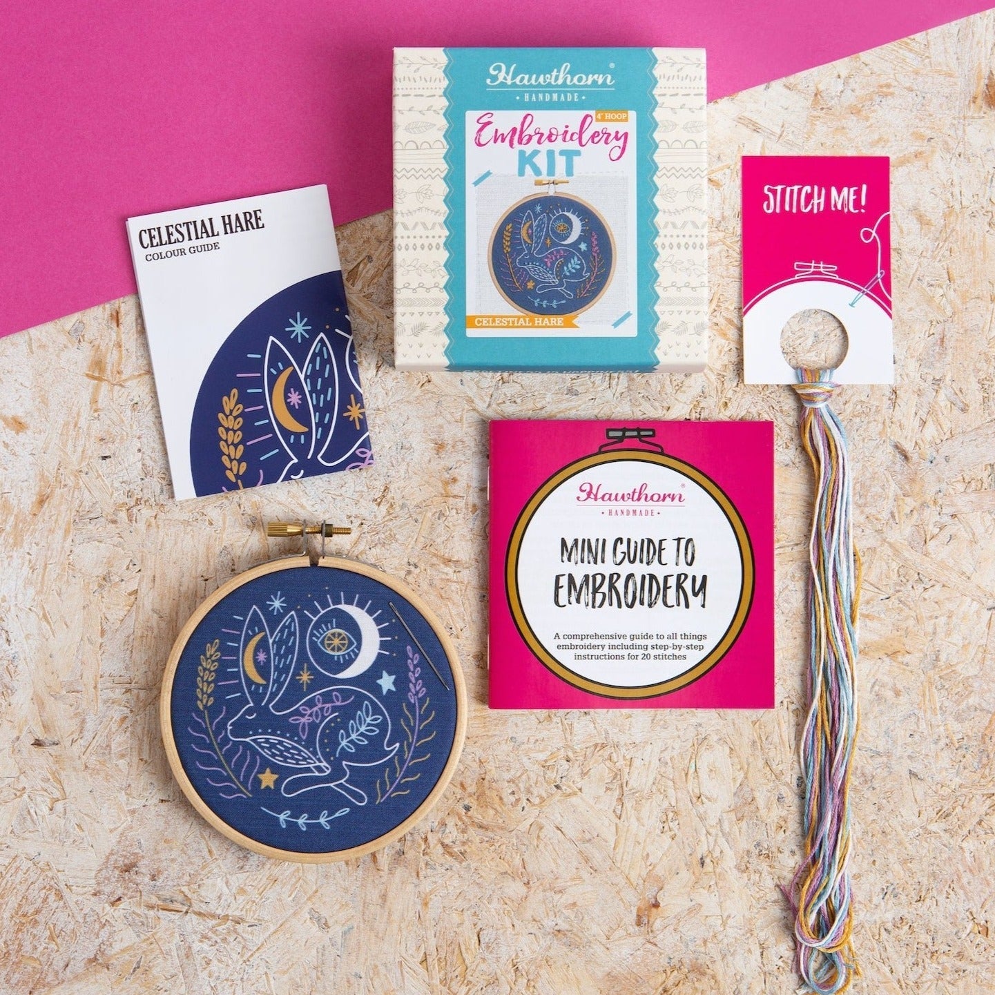 'Log Cabin' Mini Embroidery Kit for Beginners