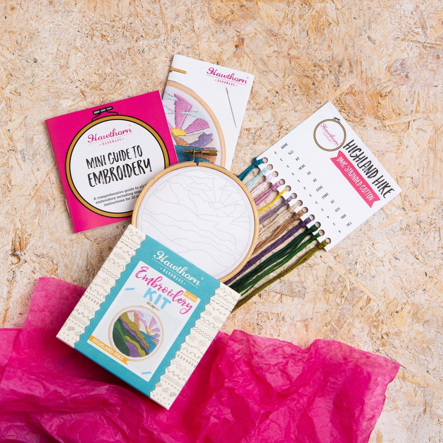 'Highland Hike' Scottish Highlands Mini Embroidery Kit