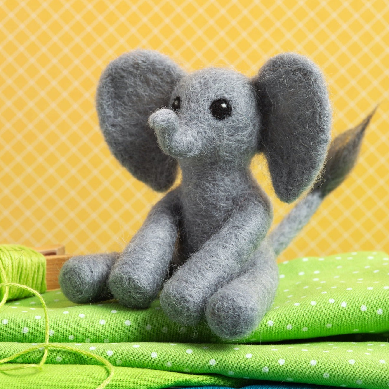 Baby Elephant Needle Felting Kit for Beginners