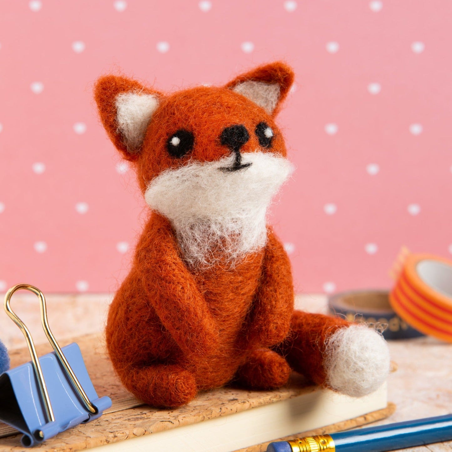Fox Cub Needle Felting Kit for Beginners